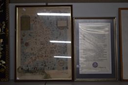 2x Framed Historical Infographic Prints
