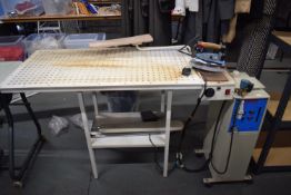 *Vacuum Table and Separate Pro Press Express Steam Boiler & Hand Iron on 240v Plugs