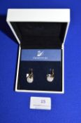 Swarovski Gilt & Crystal Drop Earring (boxed with packaging)