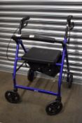 Drive Blue Frame Mobility Walker & Seat