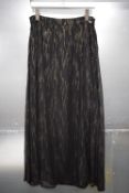 *Armani Exchange Black & Gold Foil Allo Skirt Size: 8, RRP: £165