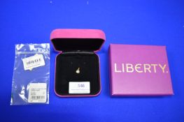 Liberty 9ct Gold & Diamond Pendant ~0.4g