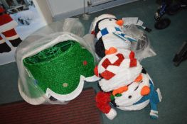 *LED Christmas Penguin Stack with Tree