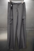 *Replay Charcoal Wide Leg Combat Trousers Size: 30, RRP: £160