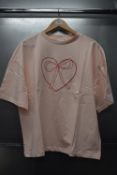 *Saint Tropez Pexton Barley Pink Short Sleeve Sweatshirt Size: L, RRP: £40