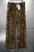 *Traffic People Leopard Print Wide Trousers Size: L, RRP: £110