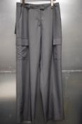 *Replay Charcoal Wide Leg Combat Trousers Size: 32, RRP: £160