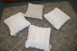 *3x House & Home Faux Fur Cushions, and 1x Other
