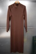 *Barbour International Lana Knitted Dress in Chocolate Size: 14, RRP: £135