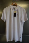 *Matinique White Poleo Melange Short Sleeve Polo Size: L, RRP: £40