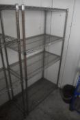 *Four Tier Shelving Unit 90x45cm x 160cm high