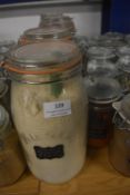 *5x Kilner Jars Containing Assorted Nuts, Crumbs, etc.