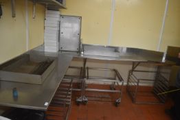 *Stainless Steel Corner Unit (worksurface only)