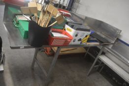 *Stainless Steel Preparation Table 240x65cm