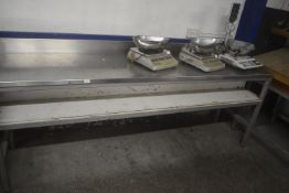 *Stainless Preparation Unit with Undershelf 240x65cm