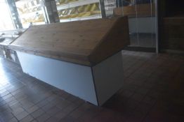 *Sloped Shop Display Unit 240x75cm x 100cm high