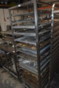 *Mobile Stainless Steel Baker’s Rack with Trays