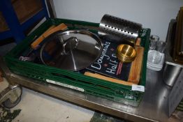 *Contents of Undershelf to Include Bowls, Serving Placards, etc.