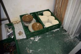 *Contents of 2x Plastic Crates to Include Plates, Bowls, etc.
