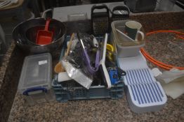 *Quantity of Kitchen Utensils, Mixing Bowls, Storage Tubs, etc.