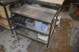*Tubular Framed Three Tier Catering Trolley