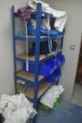 *Bay of Boltless Medium Duty Shelving Containing Assorted Chef’s Whites, and Assorted Overalls