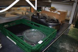 *Contents of Undershelf and Top of Bench to Include Warming Trays, etc.