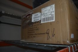 *Box of Cardboard Hamper Boxes and Wood Shavings