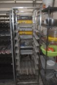*Stainless Steel Tray Rack with Trays