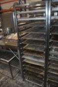 *Stainless Steel Framed Baker’s Trolley with Trays