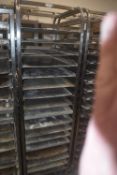 *Stainless Steel Framed Baker’s Trolley with Trays