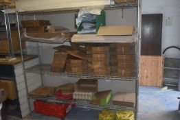 *Chrome Wire Adjustable Selving 180x45cm x 190cm high (collection by appointment)