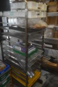 *Stainless Bakers Trolley Containing Various Trays, Racks, etc.