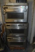 *3x Panasonic Pro 2 Commercial Microwave Ovens