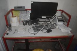 *Desktop PC with Label Printer, Tablet, Monitor, Keyboard, and Mouse