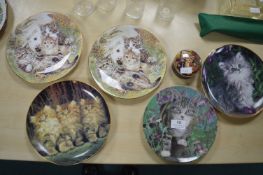 Cat Themed Decorative Wall Plates etc.