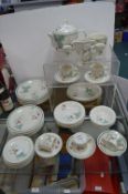 Wedgwood Raspberry Cane Pattern Dinner Service 40+pcs