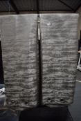 Pair of Shimmer Mink Jacquard Eyelet Curtains 66