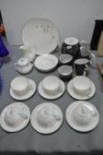 Retro Pottery Tableware Including Royal Doulton Thistledown etc.