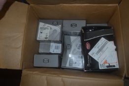 Box of Victorian Style Short Scroll Lever Door Handles