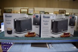 *2x Swan Grey Toasters (salvage)