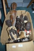 Carved Wooden Ethnic Figures