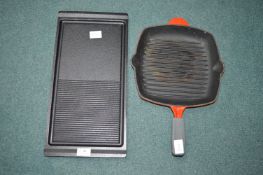 Cast Iron Griddle and Pan