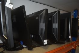 *6x Computer Monitors Including Benq, Acer, and Iiyama