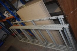 *3x Pairs of Racking Uprights, (1x Pair 3ft wide 2m high 2x pairs 32” wide x 8ft high, no cross