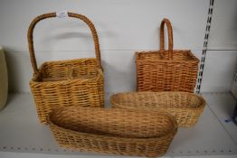Quantity of Assorted Wicker Baskets