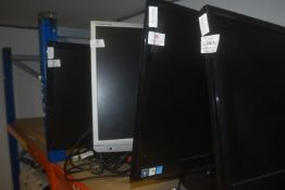 *4x Computer Monitors Including LG, Samsung, HansG, etc.