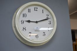 White Painted Wall Clock