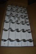 *5x White Coat Hooks