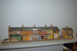Row of Coronation Street Houses Model